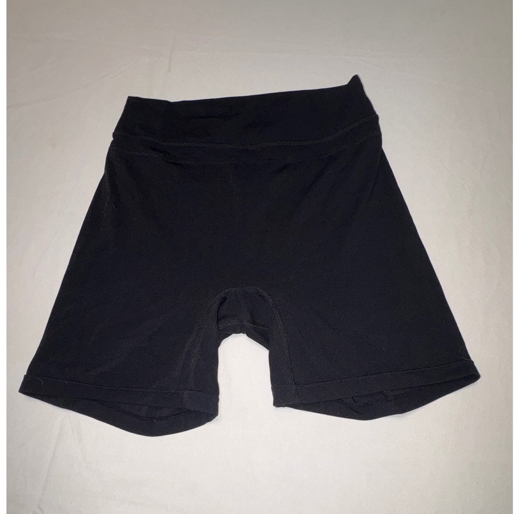 Iron Rebel Womens Black High Waisted Scrunch Butt Biker Shorts Gym Athletic S